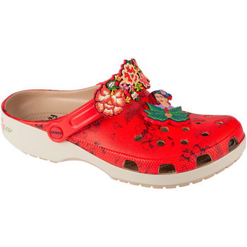 Παπούτσια Γυναίκα Παντόφλες Crocs Classic Frida Kahlo Classic Clog Red