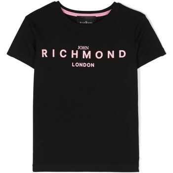 Υφασμάτινα Κορίτσι T-shirt με κοντά μανίκια John Richmond RGP24003TS Black