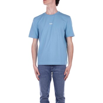 Υφασμάτινα Άνδρας T-shirt με κοντά μανίκια BOSS 50473278 Μπλέ