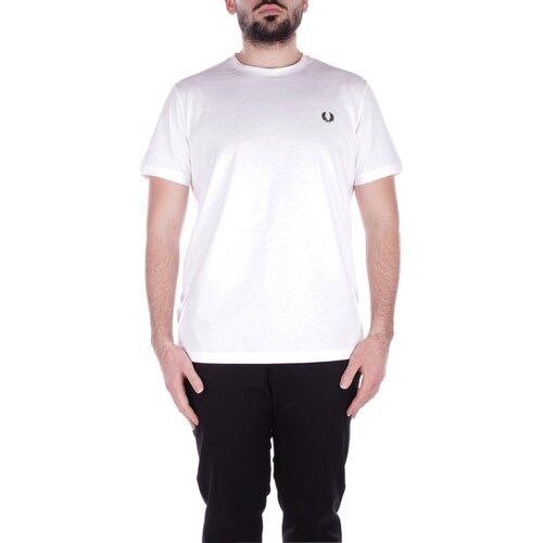 Υφασμάτινα Άνδρας T-shirt με κοντά μανίκια Fred Perry M7784 Άσπρο