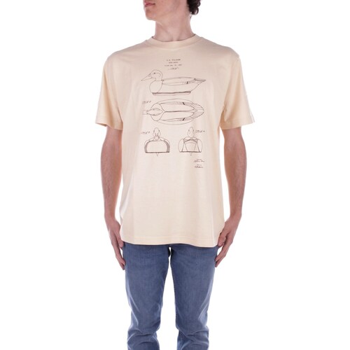 Υφασμάτινα Άνδρας T-shirt με κοντά μανίκια Filson FMTEE0023 K0039 Beige
