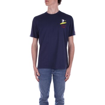 Υφασμάτινα Άνδρας T-shirt με κοντά μανίκια Mc2 Saint Barth TSHM001 Μπλέ