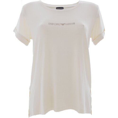 Υφασμάτινα Γυναίκα T-shirts & Μπλούζες Emporio Armani 262633 4R314 Beige