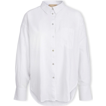 Jjxx Jamie Linen Shirt L/S - White Άσπρο