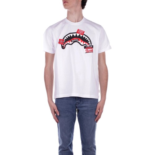 Υφασμάτινα T-shirt με κοντά μανίκια Sprayground SP439 Άσπρο