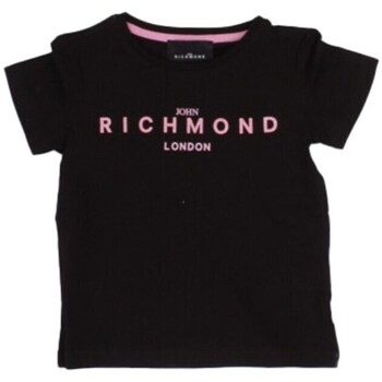 Υφασμάτινα Κορίτσι T-shirt με κοντά μανίκια John Richmond RGP24003TS Black