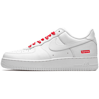 Παπούτσια Πεζοπορίας Nike Air Force 1 Low Supreme White Άσπρο