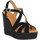 Παπούτσια Γυναίκα Σανδάλια / Πέδιλα Kanna 22084 Velours Femme Noir Black
