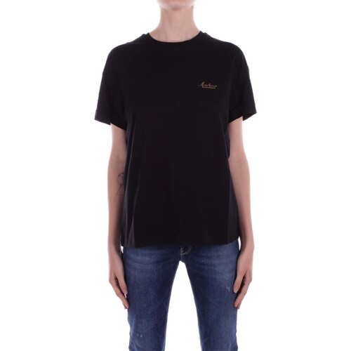 Υφασμάτινα Γυναίκα T-shirt με κοντά μανίκια Barbour LTS0592 Black