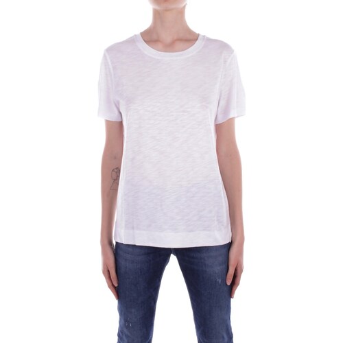 Υφασμάτινα Γυναίκα T-shirt με κοντά μανίκια Barbour LML0761 Άσπρο