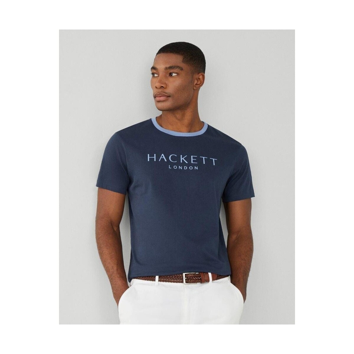 Υφασμάτινα Άνδρας T-shirt με κοντά μανίκια Hackett HM500797 HERITAGE Μπλέ