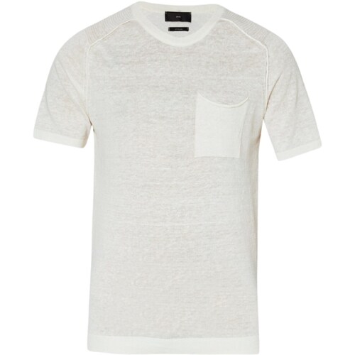 Υφασμάτινα Άνδρας T-shirt με κοντά μανίκια Liu Jo M124P202LONGLINO Άσπρο