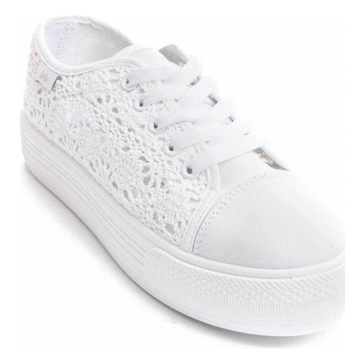 Παπούτσια Γυναίκα Χαμηλά Sneakers Leindia 87221 Άσπρο