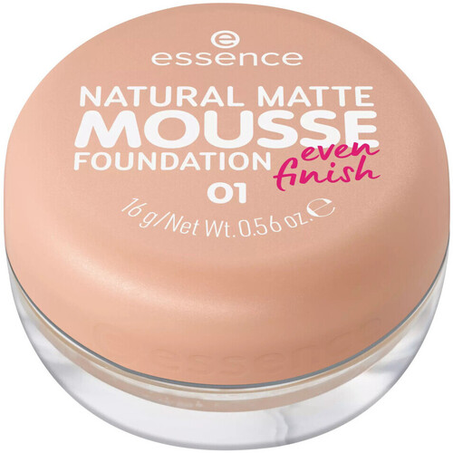 beauty Γυναίκα Πούδρες & Βάσεις Essence Natural Matte Mousse Foundation - 01 Ροζ
