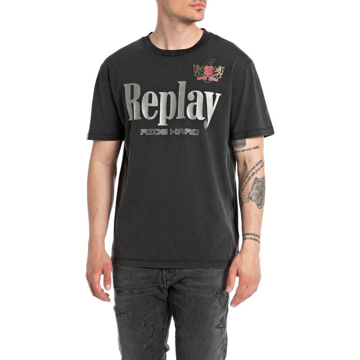 Replay  T-shirt με κοντά μανίκια Replay -