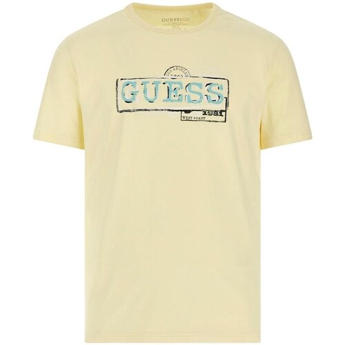 Υφασμάτινα Άνδρας T-shirt με κοντά μανίκια Guess  Multicolour