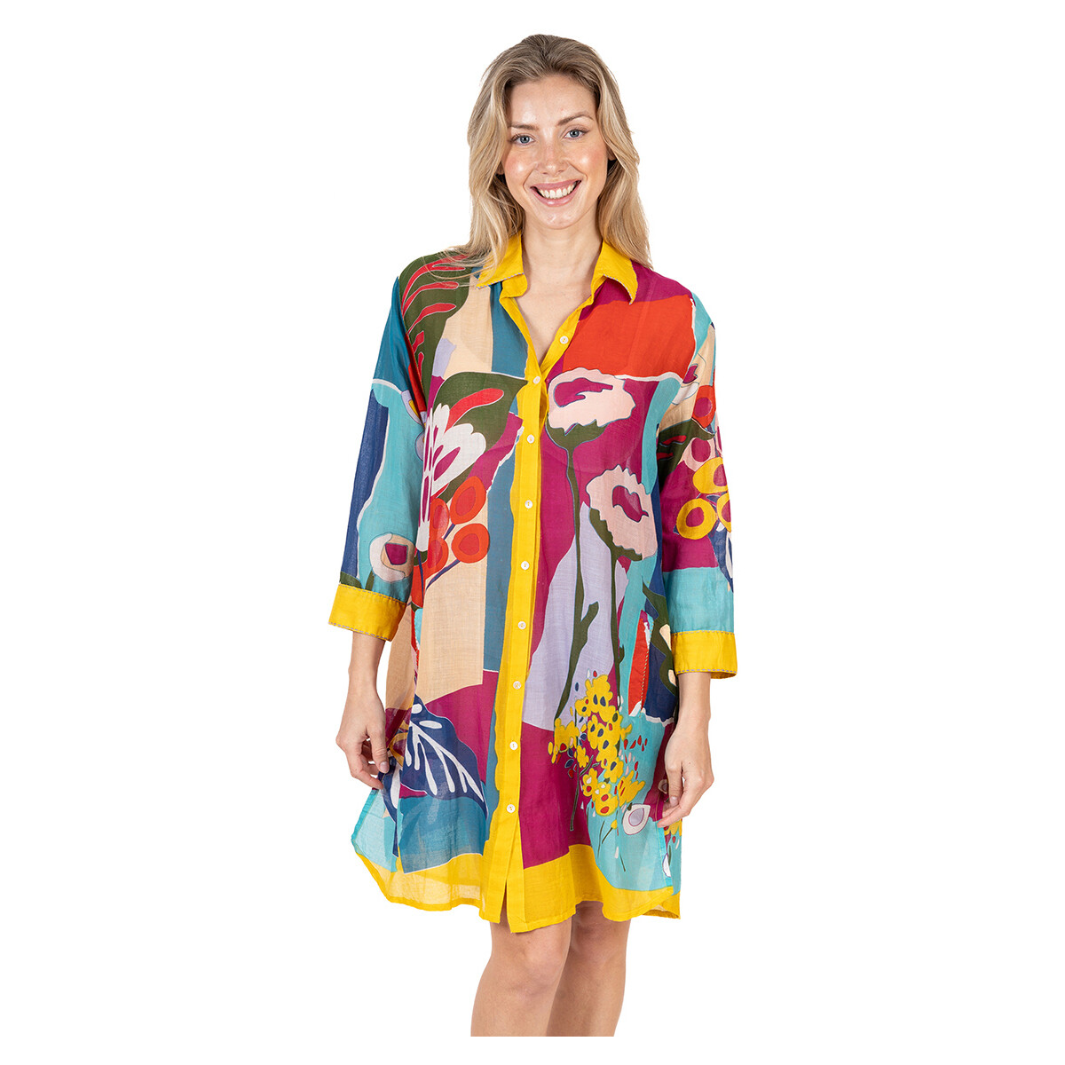 Υφασμάτινα Γυναίκα Φορέματα Isla Bonita By Sigris Φόρεμα Multicolour