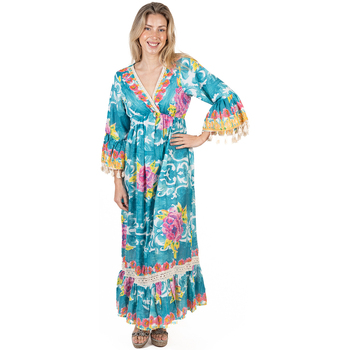 Υφασμάτινα Γυναίκα Μακριά Φορέματα Isla Bonita By Sigris Φόρεμα Μπλέ