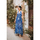 Υφασμάτινα Γυναίκα Μακριά Φορέματα Isla Bonita By Sigris Φόρεμα Midi Μπλέ