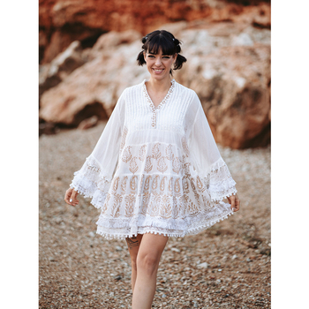 Isla Bonita By Sigris Κοντό Φόρεμα Άσπρο