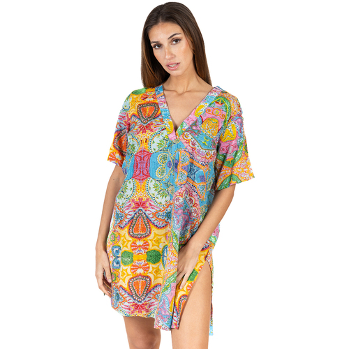 Υφασμάτινα Γυναίκα Φορέματα Isla Bonita By Sigris Κουρτίνα Multicolour