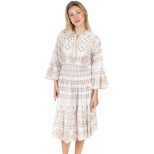 Υφασμάτινα Γυναίκα Κοντά Φορέματα Isla Bonita By Sigris Φόρεμα Άσπρο
