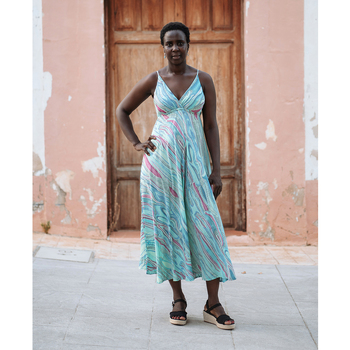Isla Bonita By Sigris Φόρεμα Midi Μπλέ