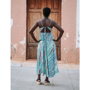 Isla Bonita By Sigris Φόρεμα Midi Μπλέ