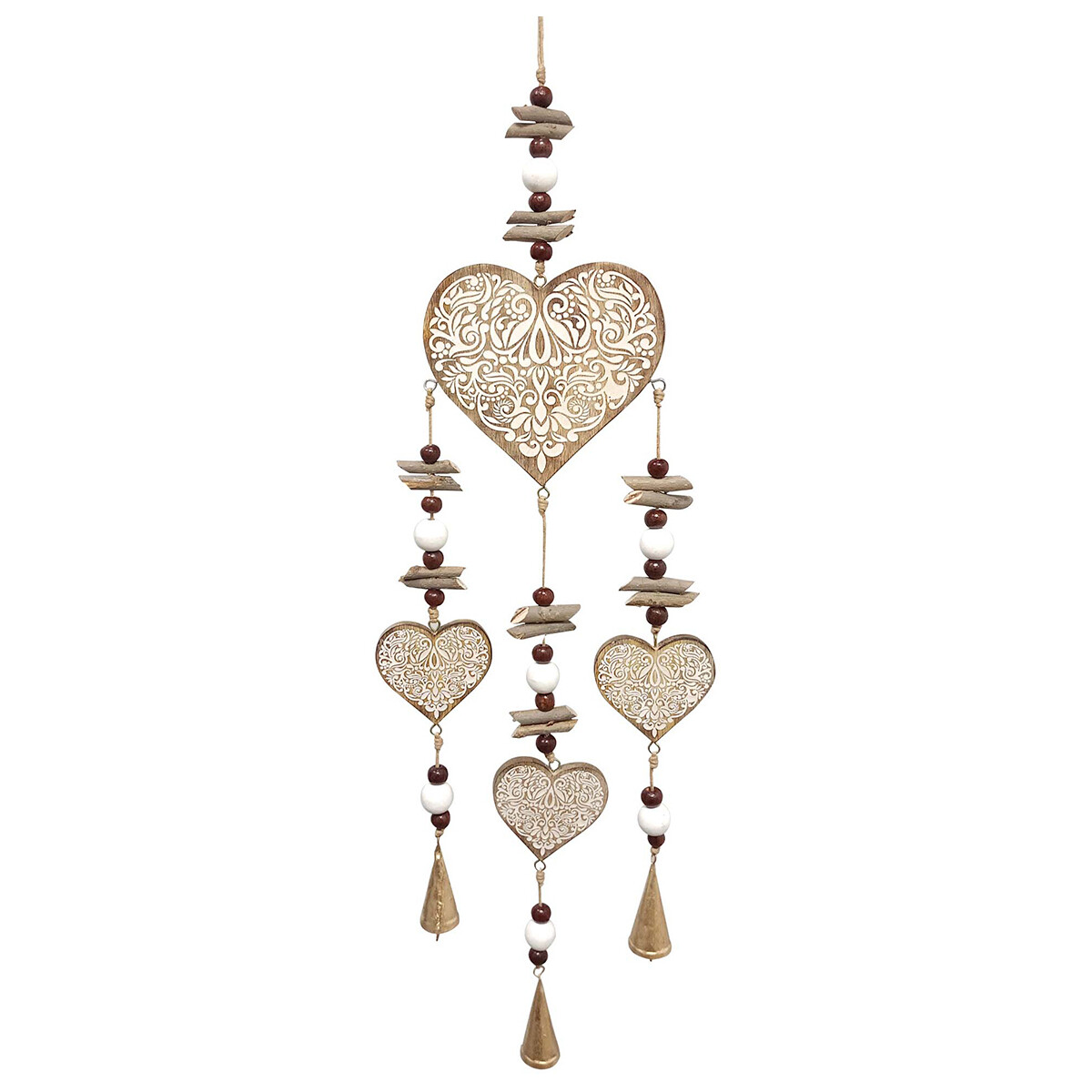 Ρολόγια & Kοσμήματα Μενταγιόν Signes Grimalt Heart Mobile Άσπρο
