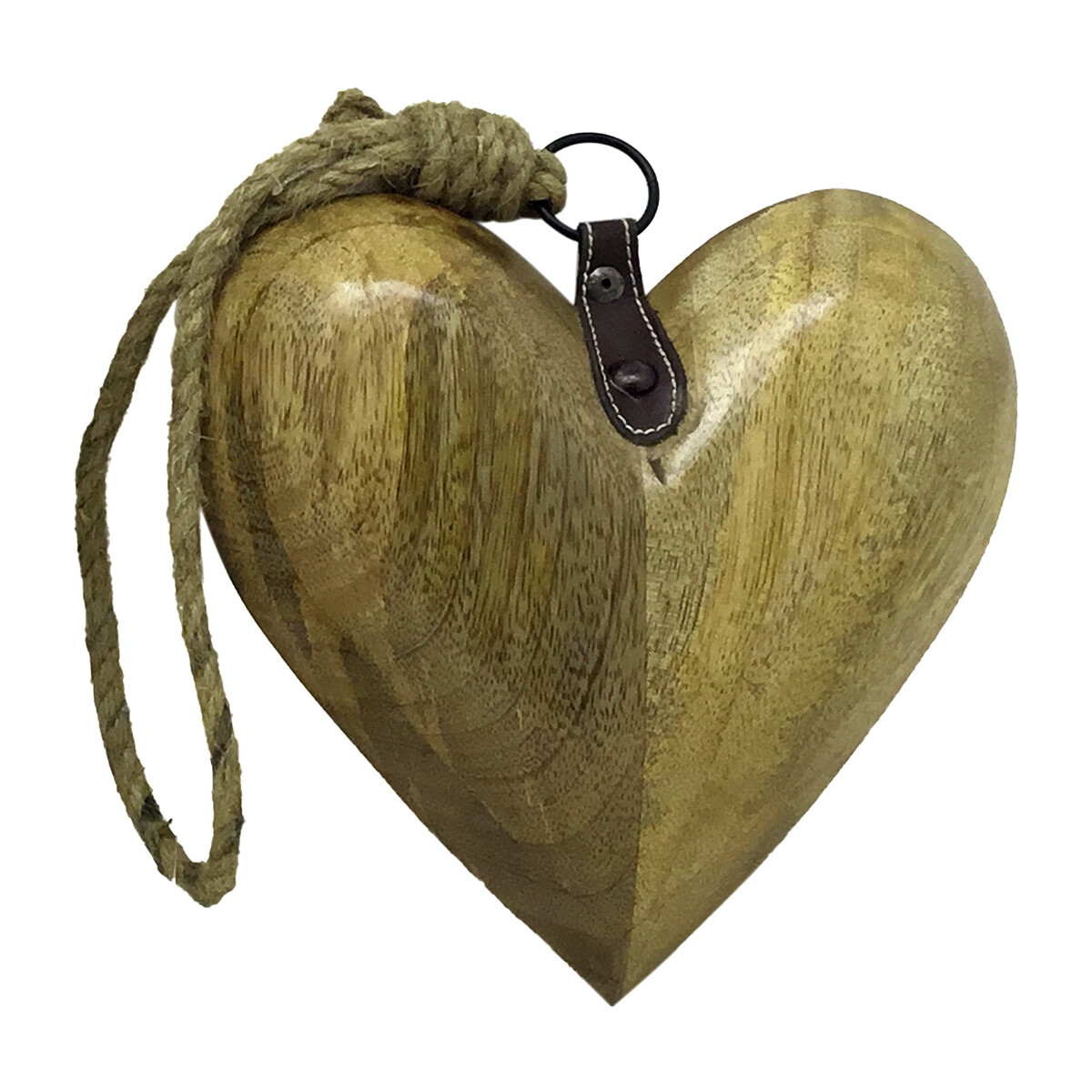 Ρολόγια & Kοσμήματα Μενταγιόν Signes Grimalt Μικρή Ξύλινη Καρδιά Brown