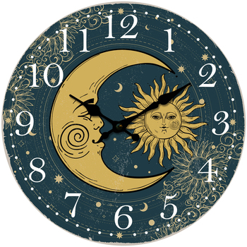 Σπίτι Ρολόγια τοίχου Signes Grimalt Ρολόι Ήλιου Και Σελήνης Μπλέ