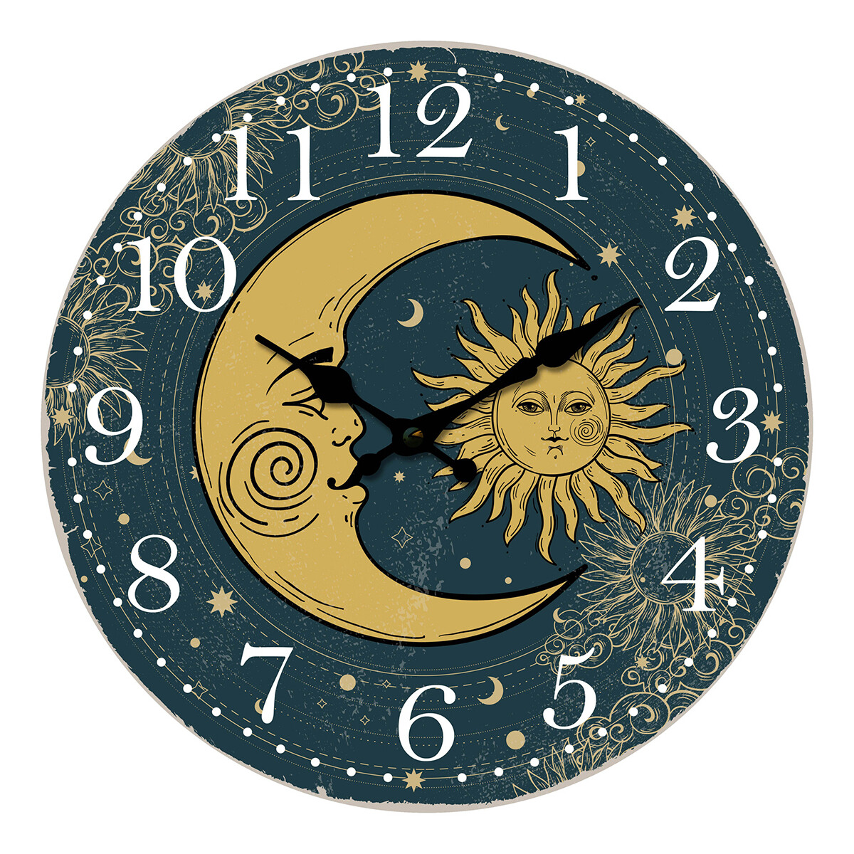 Σπίτι Ρολόγια τοίχου Signes Grimalt Ρολόι Ήλιου Και Σελήνης Μπλέ
