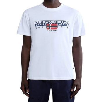 Υφασμάτινα Άνδρας T-shirt με κοντά μανίκια Napapijri 234922 Άσπρο