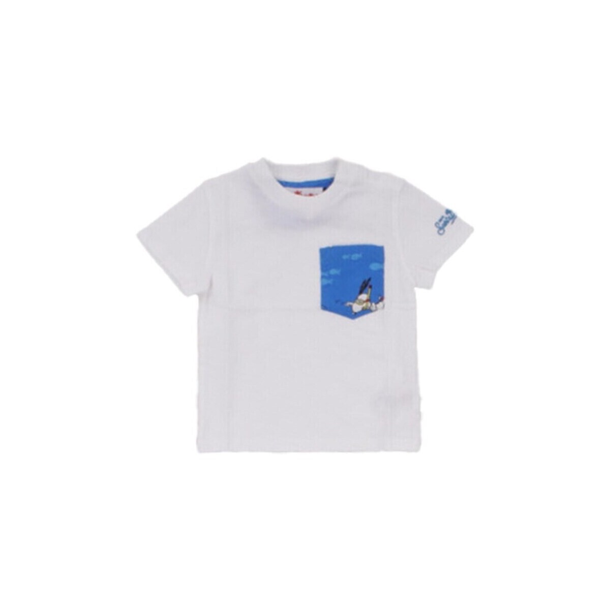 Υφασμάτινα Αγόρι T-shirt με κοντά μανίκια Mc2 Saint Barth KEA0001 02987F Άσπρο