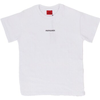 Υφασμάτινα Αγόρι T-shirt με κοντά μανίκια Propaganda 24SSPRBLTS991 Άσπρο