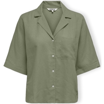 Υφασμάτινα Γυναίκα Μπλούζες Only Noos Tokyo Life Shirt S/S - Oil Green Green