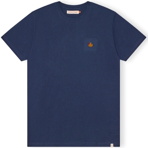 Υφασμάτινα Άνδρας T-shirts & Μπλούζες Revolution T-Shirt Regular 1368 DUC - Navy Mel Μπλέ
