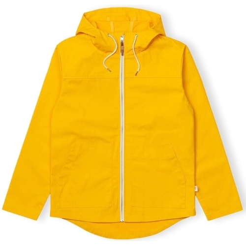 Υφασμάτινα Άνδρας Παλτό Revolution Hooded 7351 - Yellow Yellow