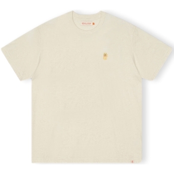 Υφασμάτινα Άνδρας T-shirts & Μπλούζες Revolution T-Shirt Loose 1366 LUC - Offwhite/Mel Άσπρο