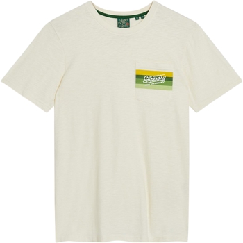 Υφασμάτινα Άνδρας T-shirt με κοντά μανίκια Superdry 235540 Beige