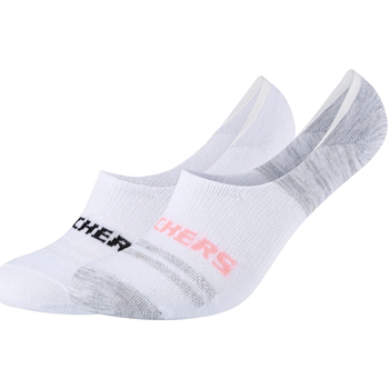 Αξεσουάρ Socks Skechers 2PPK Mesh Ventilation Footies Socks Άσπρο