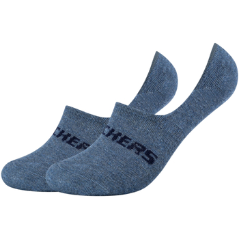 Αξεσουάρ Socks Skechers 2PPK Mesh Ventilation Footies Socks Μπλέ