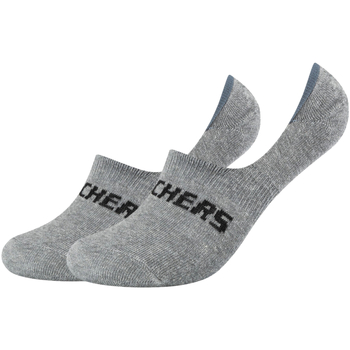 Skechers 2PPK Mesh Ventilation Footies Socks Grey