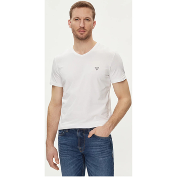 Υφασμάτινα Άνδρας T-shirt με κοντά μανίκια Guess U97M01 KCD31 Άσπρο