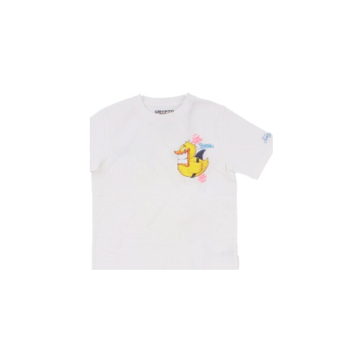 Υφασμάτινα Αγόρι T-shirt με κοντά μανίκια Mc2 Saint Barth TSH0001 02736F Άσπρο