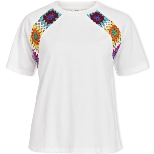 Υφασμάτινα Γυναίκα Μπλούζες Object Top Bea S/S - Bright White Multicolour