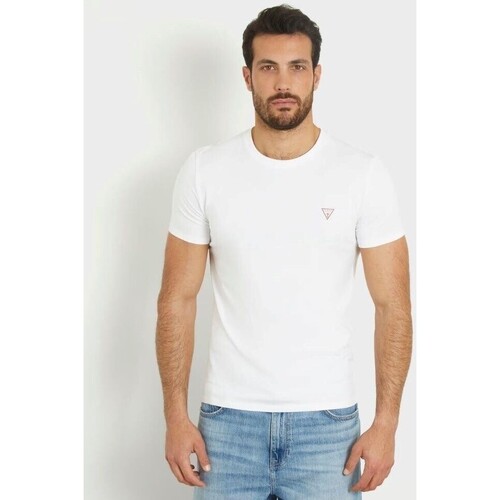 Υφασμάτινα Άνδρας T-shirt με κοντά μανίκια Guess M2YI24J1314 Άσπρο