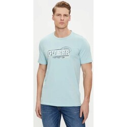Υφασμάτινα Άνδρας T-shirt με κοντά μανίκια Guess M4GI26 J1314 Μπλέ