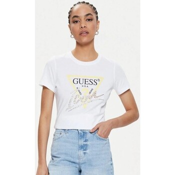 Υφασμάτινα Γυναίκα T-shirts & Μπλούζες Guess W4GI20 I3Z14 Άσπρο