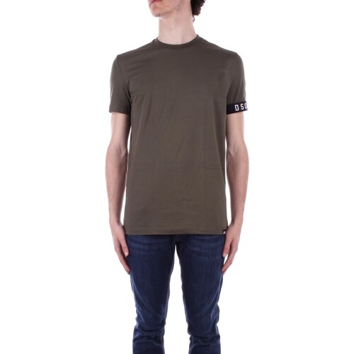Υφασμάτινα Άνδρας T-shirt με κοντά μανίκια Dsquared D9M3S5400 Green